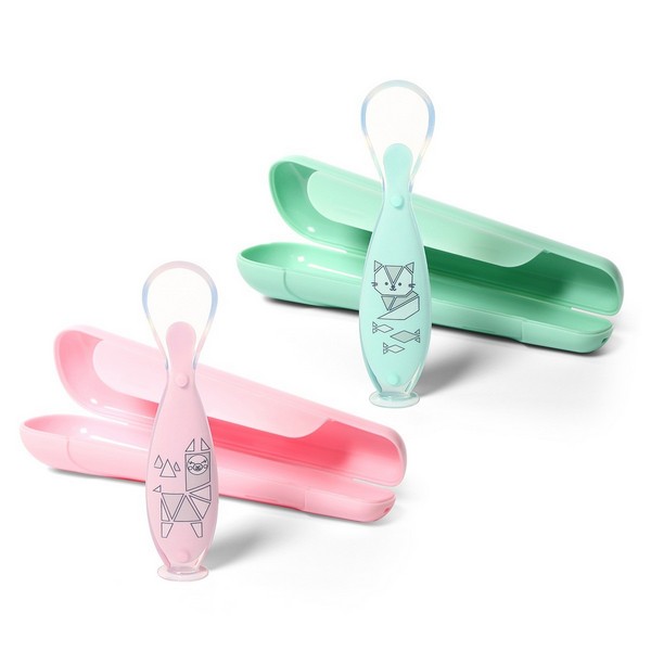 Продукт Babyono - Силиконова лъжица с вакуумна основа в кутийка - 0 - BG Hlapeta